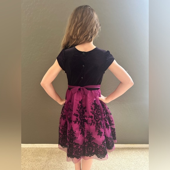 Purple and Black Formal Dress - Picture 3 of 3